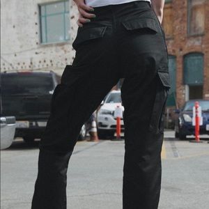 NEW {Brandy Melville} Black Piper Worker Pants